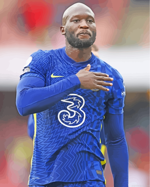 Football Player Romelu Lukaku Painting By Numberss.png