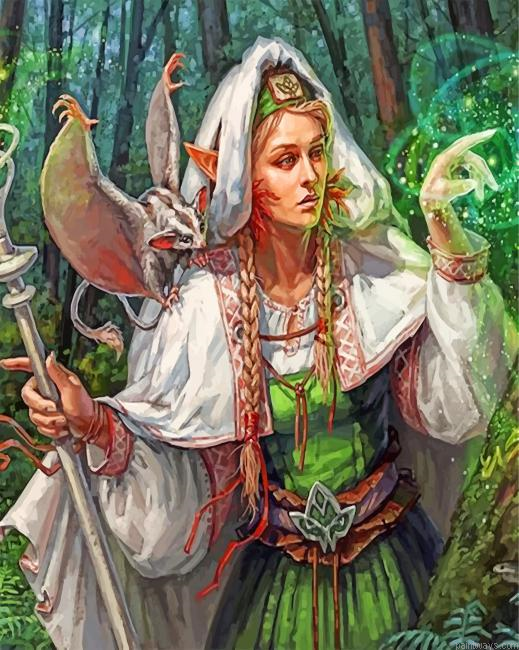 Forest Queen Painting By Numbers.png