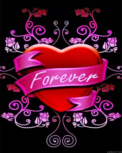 Forever Heart Painting By Numbers.png