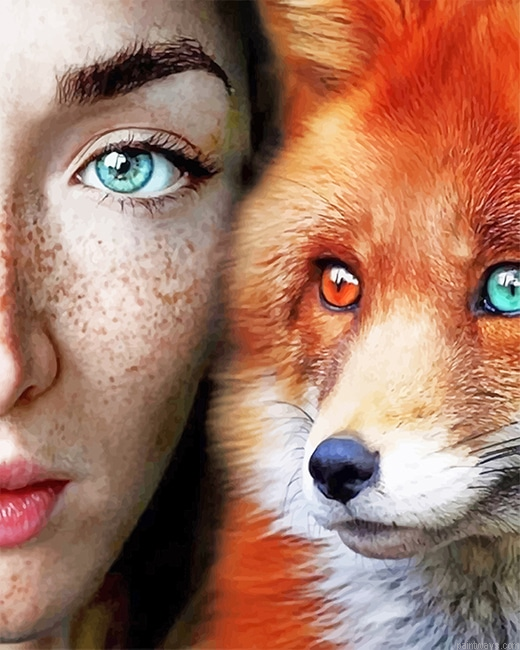 Fox Woman New Painting By Numberss.png