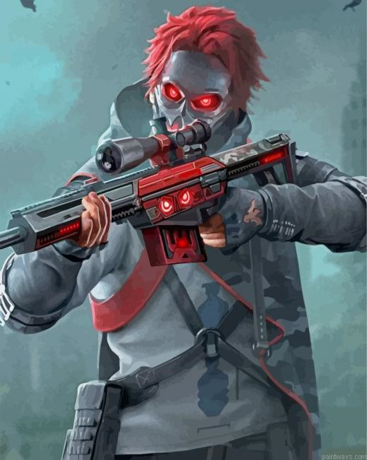 Free Fire Sniper Painting By Numberss.png