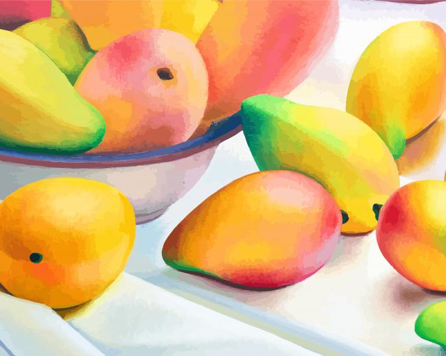 Fresh Mango Fruit Painting By Numberss.png