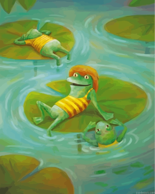 Frogs Chilling Painting By Numbers.png