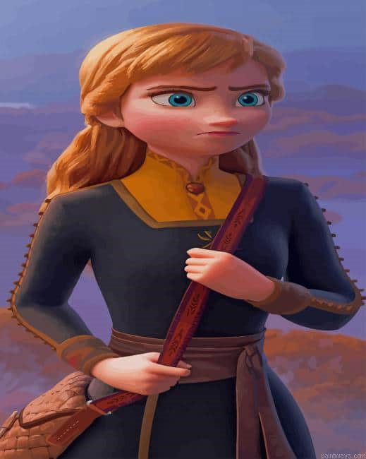 Frozen Anna Princess New Painting By Numberss.png
