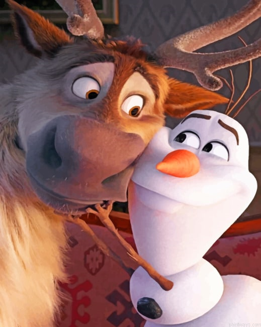 Frozen Cartoon Animations Painting By Numberss.png