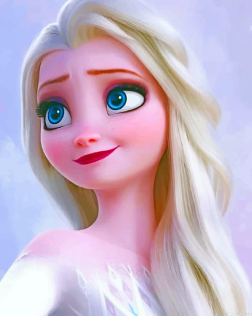 Frozen Elza Disney Painting By Numberss.png