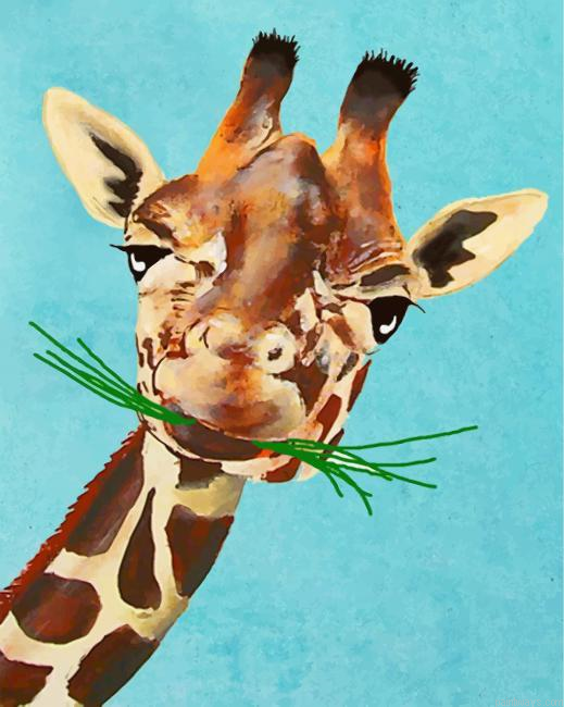 Funny Giraffe Painting By Numbers.png