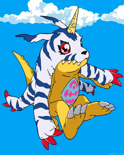Gabumon Painting By Numbers.png