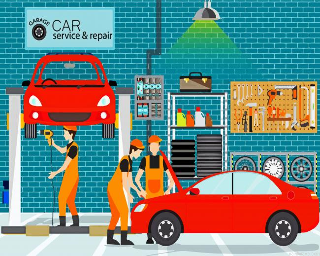 Garage Car Repairs Painting By Numberss.png