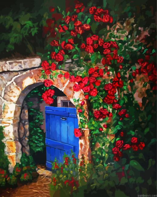 Garden Gate Painting By Numberss.png