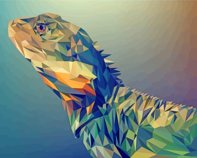 Geometric Lizard Painting By Numberss.png