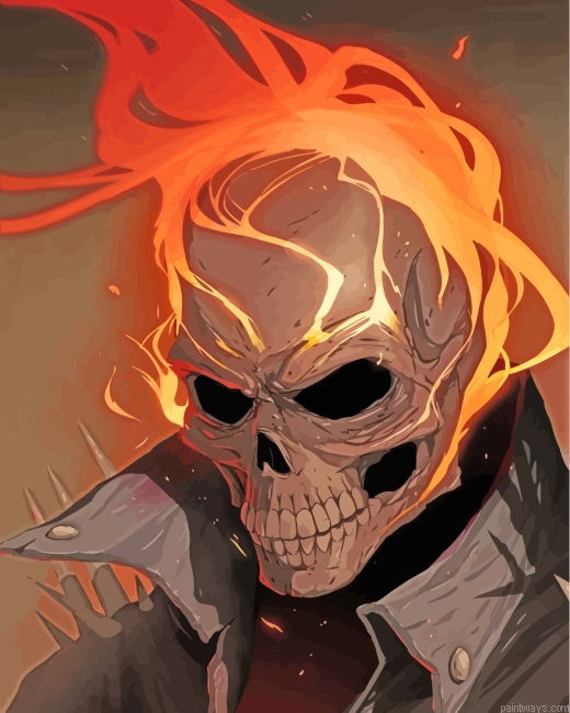 Ghost Rider Painting By Numbers.png
