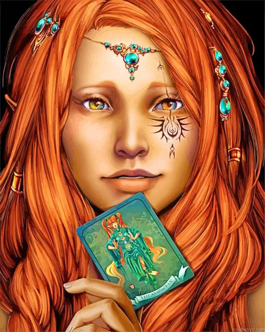 Ginger Woman Cards Painting By Numberss.png