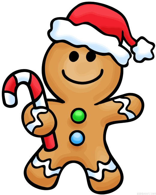 Gingerbread Boy Drawing Painting By Numbers.png