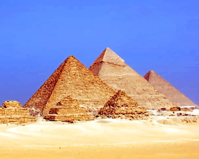 Giza Necropolis Pyramids Painting By Numberss.png
