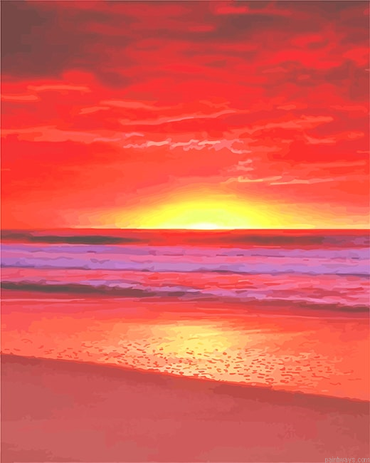 Glorious Afterglow New Painting By Numberss.png