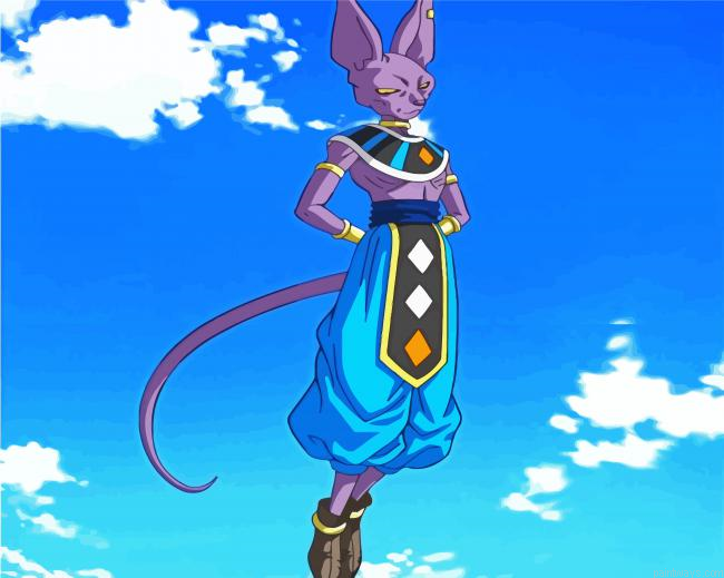 God Beerus Character Painting By Numberss.png