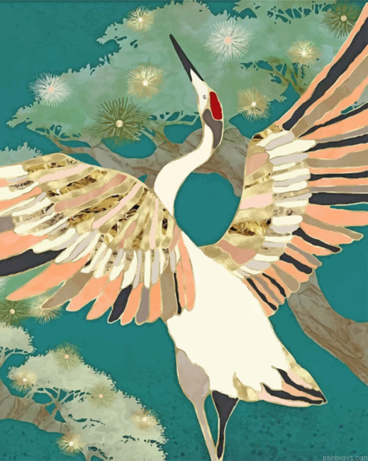Golden Crane Painting By Numbers.png