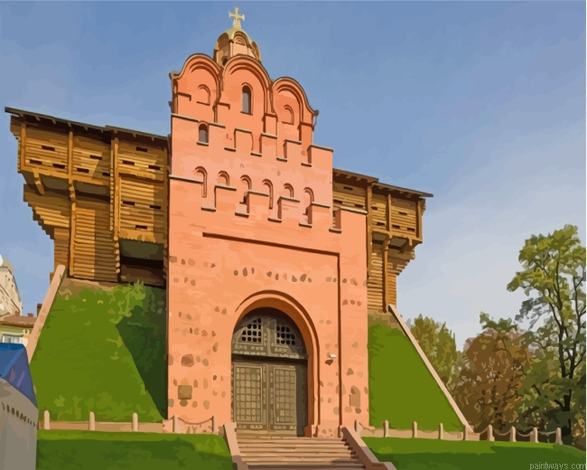 Golden Gate Kiev Ukraine Painting By Numbers.png
