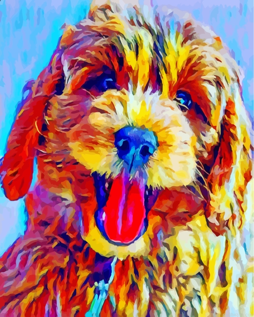 Goldendoodle Dog Art Painting By Numberss.png