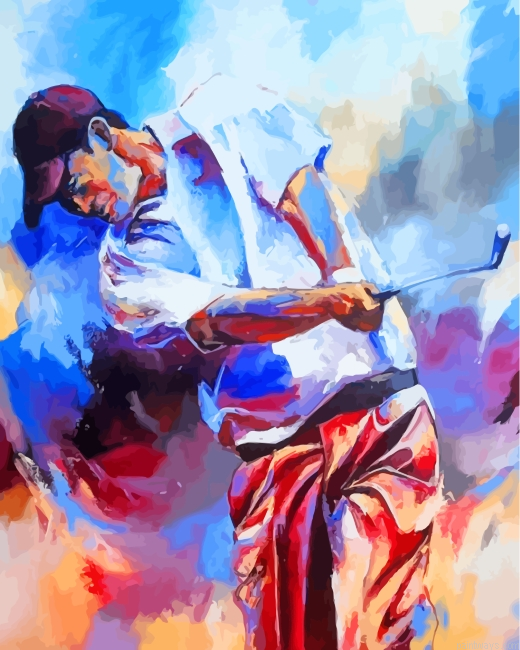 Golf Player Art Painting By Numbers.png