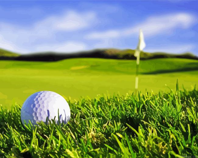 Golf Scene Sport Painting By Numberss.png