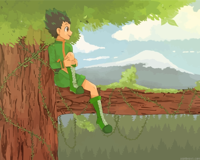 Gon Freecss Anime Painting By Numberss.png