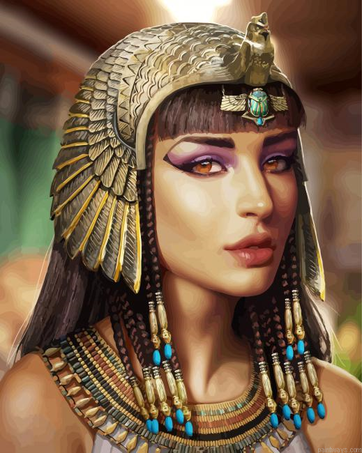 Gorgeous Cleopatra Painting By Numberss.png