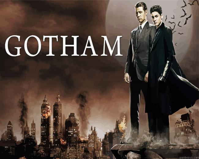 Gotham Characters Poster Painting By Numberss.png