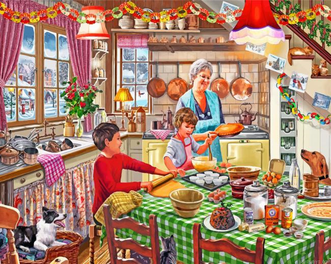Grandma In Kitchen Painting By Numbers.png