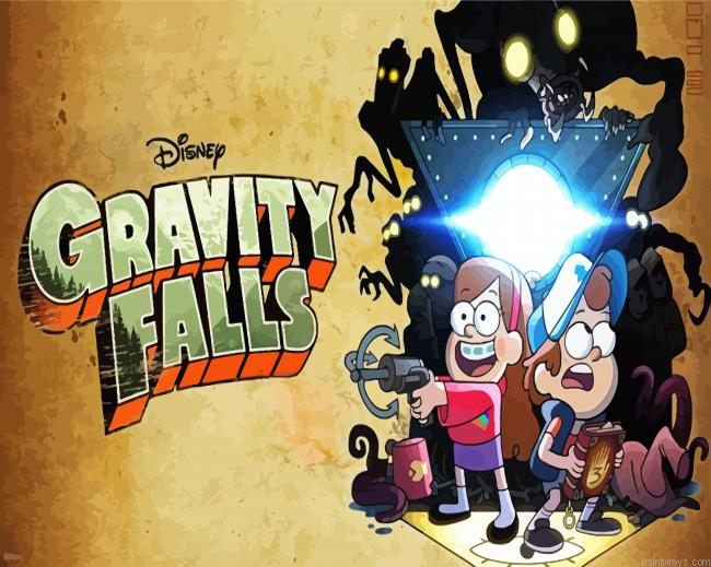 Gravity Falls Animation Poster Painting By Numberss.png