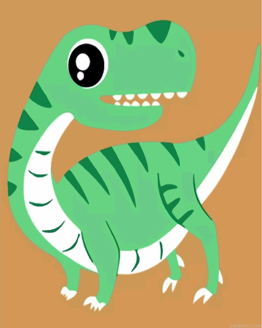Green Brontosaurus Painting By Numbers.png