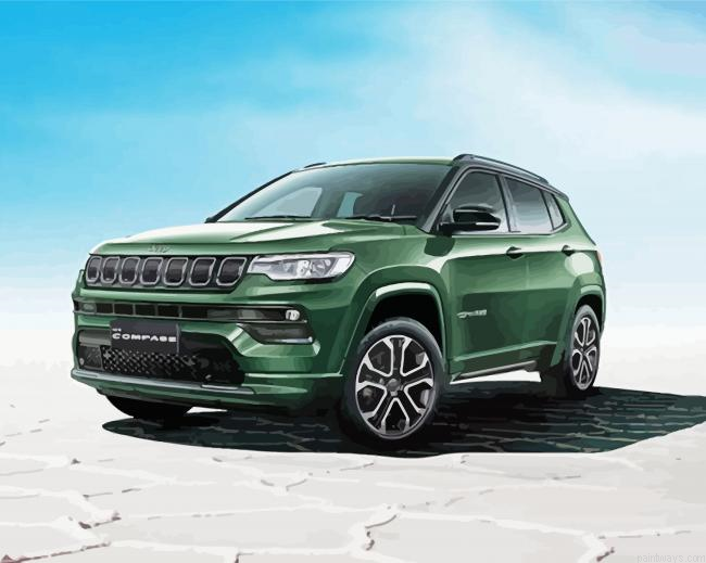 Green Jeep Compass Painting By Numberss.png