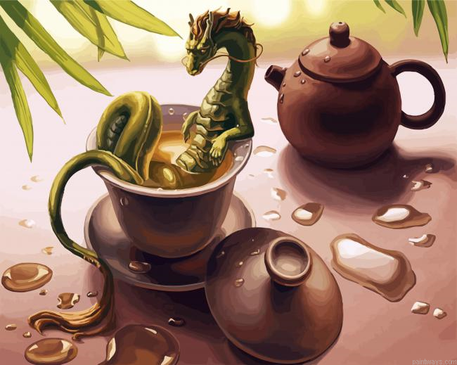 Green Tea Dragon Painting By Numberss.png