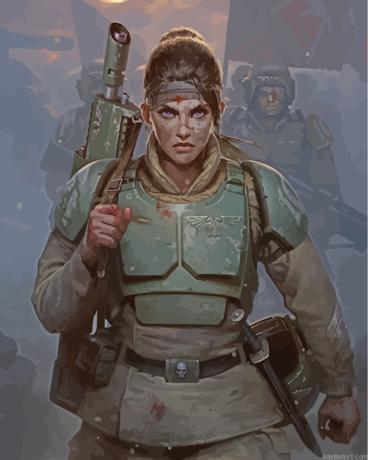 Guard Woman Painting By Numbers.png