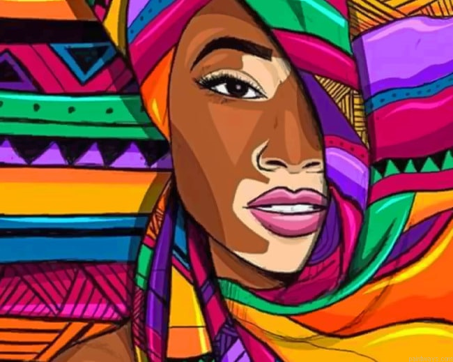 Half Face Pop Art Pop Art Painting By Numberss.png