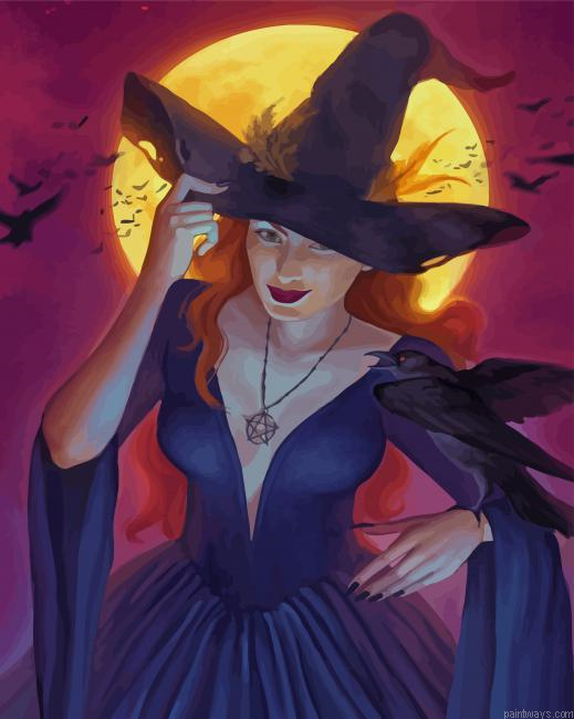 Halloween Witch New Painting By Numberss.png