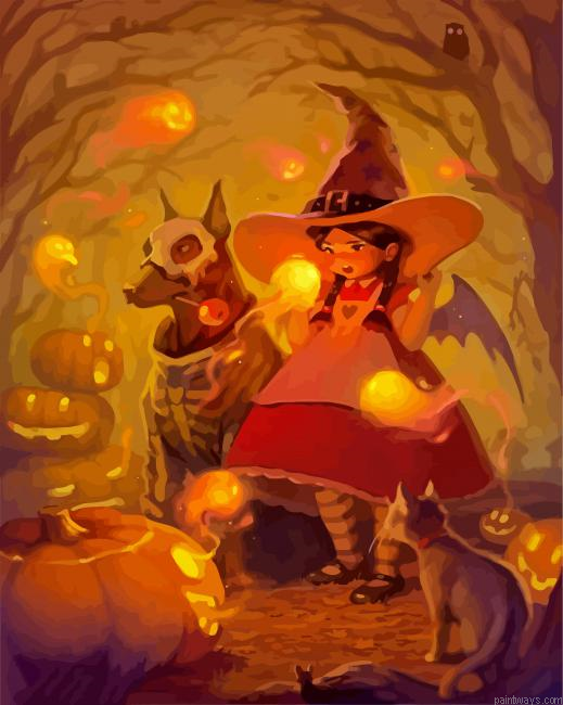 Halloween Witch Painting By Numberss.png