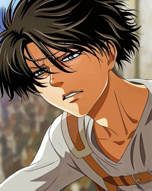 Handsome Levi Ackerman Painting By Numbers.png