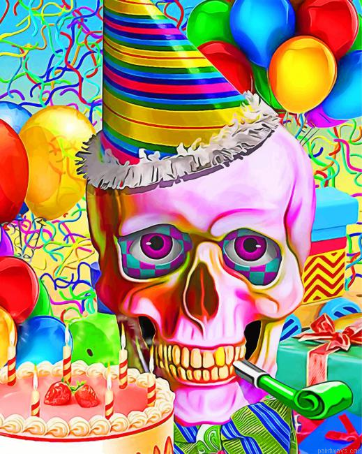 Happy Candy Skull Painting By Numbers.png