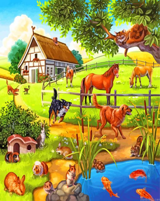 Happy Farm Painting By Numbers.png