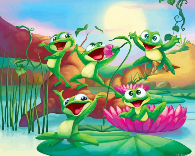 Happy Frogs Painting By Numbers.png