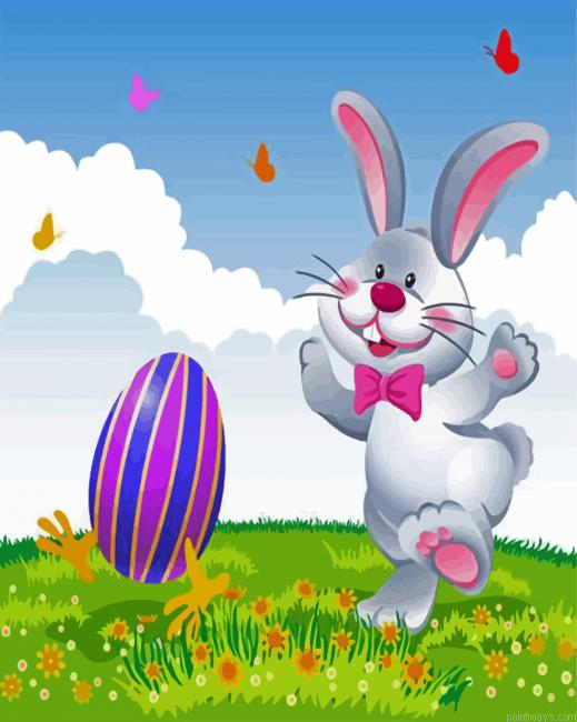 Happy Rabbit Painting By Numberss.png