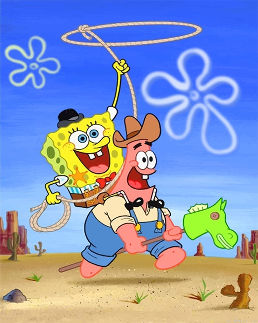 Happy Spongebob Patrick New Painting By Numberss.png