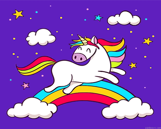 Happy Unicorn Painting By Numbers.png