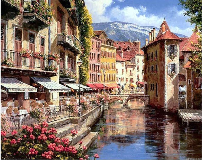 Harbor Town Diy Painting By Numberss.png