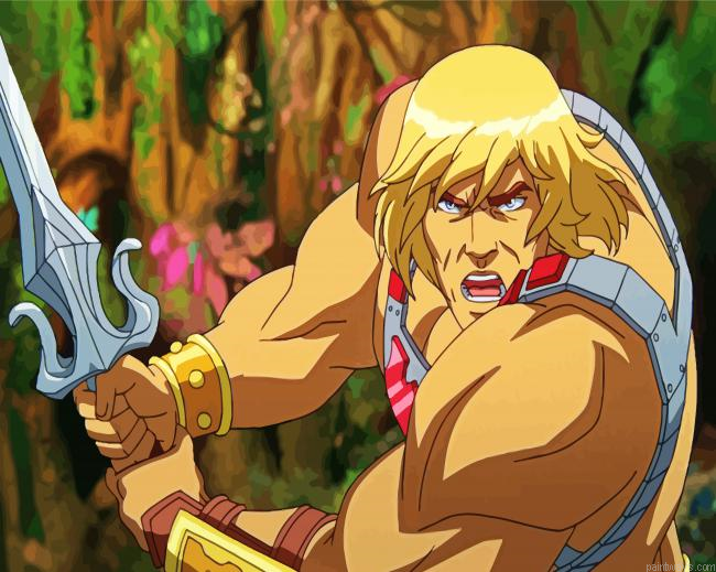 He Man Animation Character Painting By Numberss.png