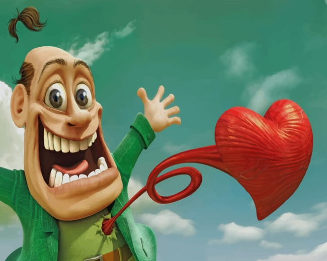 Heart Pop Out Cartoon Animations Painting By Numberss.png