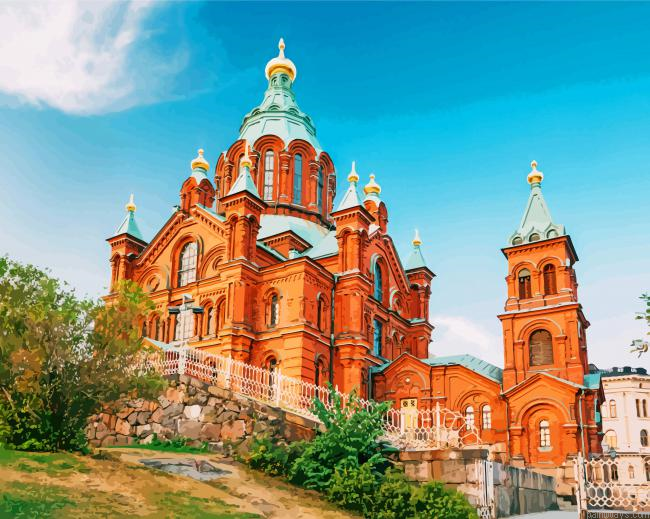 Helsinki Uspenski Catherdal Painting By Numbers.png