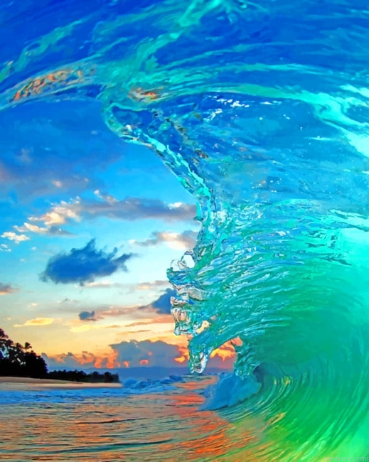 High Wave Seascapes Painting By Numberss.png